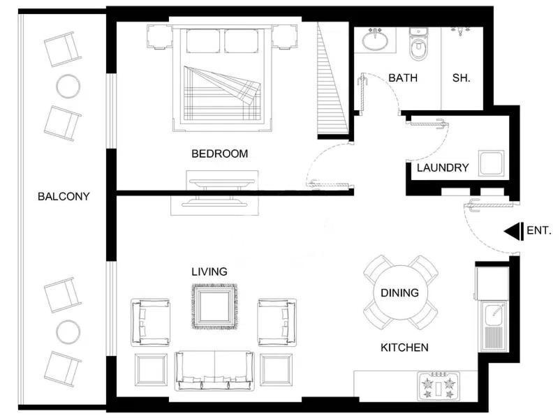 Lux - The La Mer Sea View Suite 3 دبي المظهر الخارجي الصورة